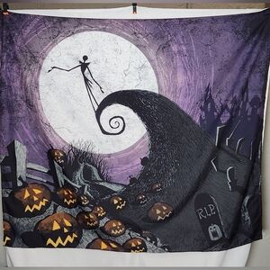 The Nightmare Before Christmas Jack Skellington Silhouette Tapestry